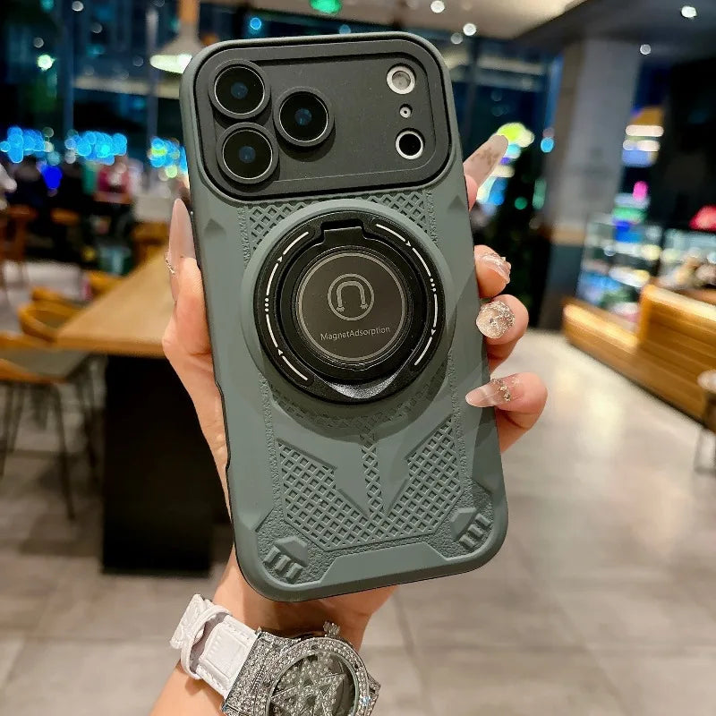 Ring Stand Holder Rotating Magnetic Case For iPhone For Magsafe