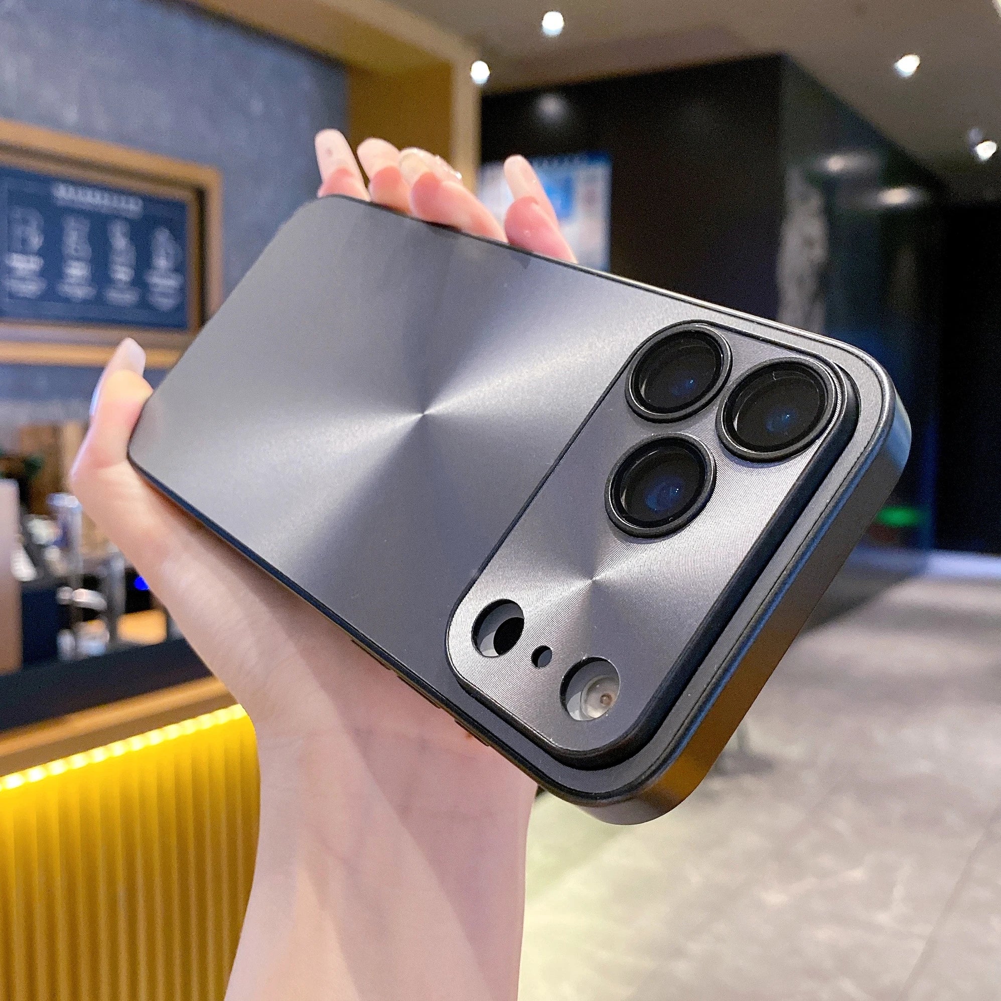 Laser CD Texture Matte Case For iPhone