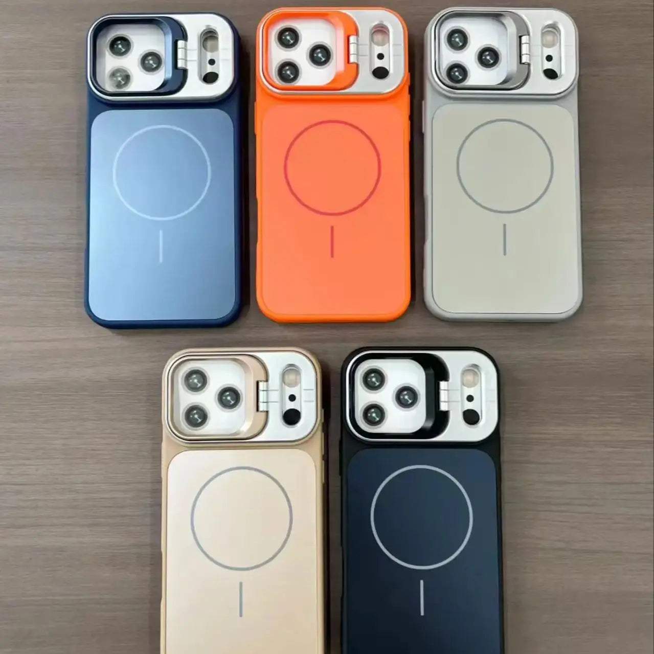 Matte Bumper Lens Stand For Magsafe Magnetic Case For iPhone