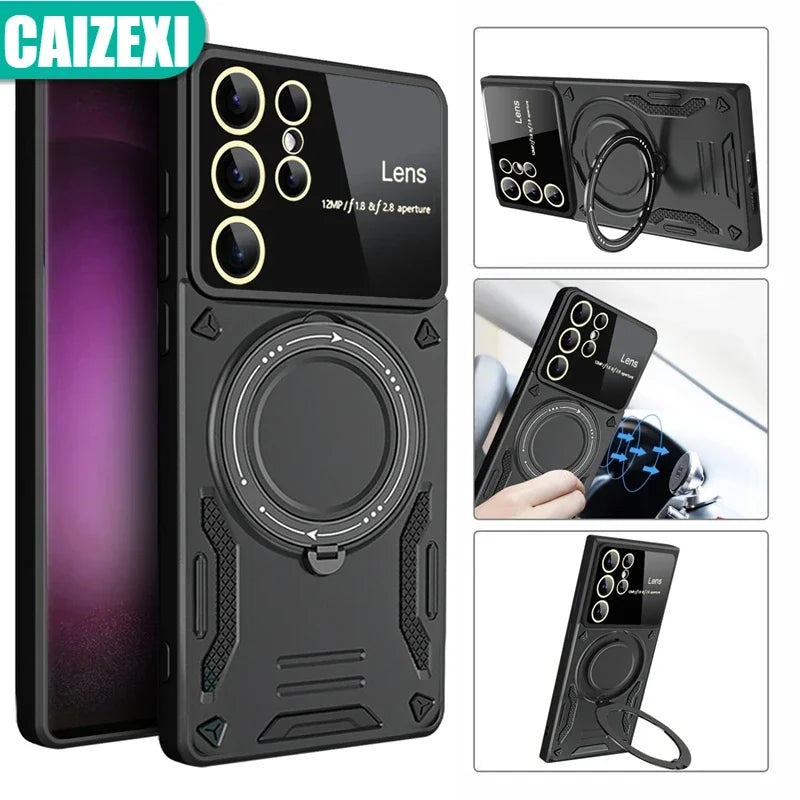 Charging shockproof ring phone case for Samsung