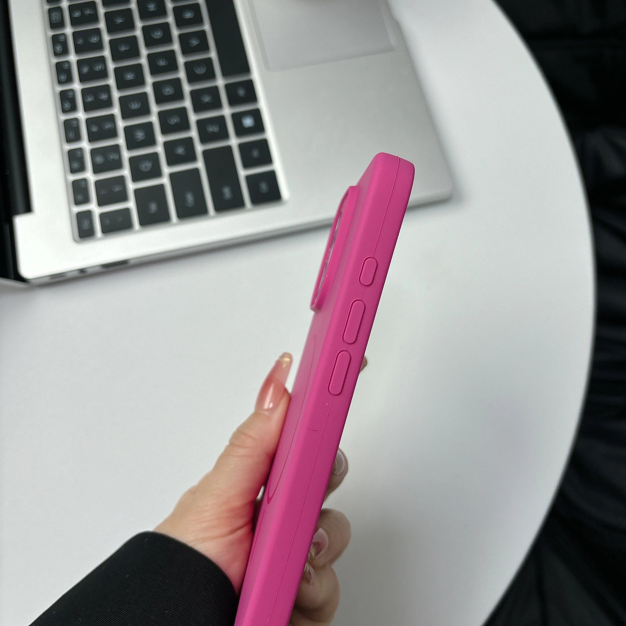 Excellent fluorescent matte silicone phone case for iPhone