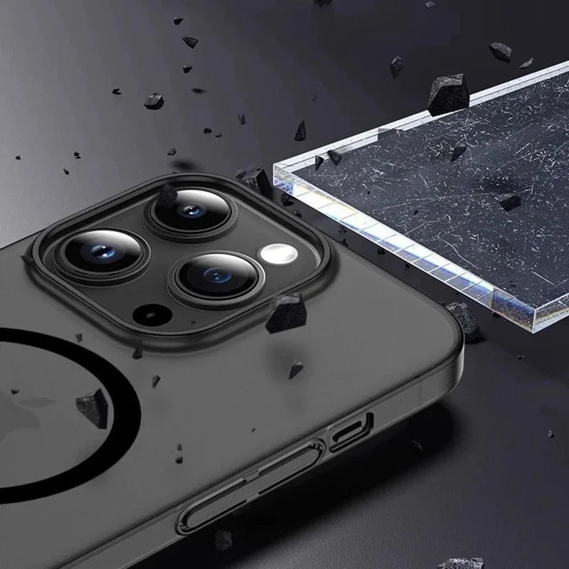 Ultra thin matte magnetic phone case suitable for iPhone