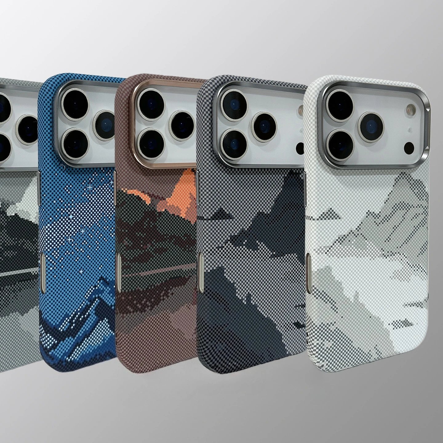 Matte Relief Magnetic  Snow Mountain Case for iPhone