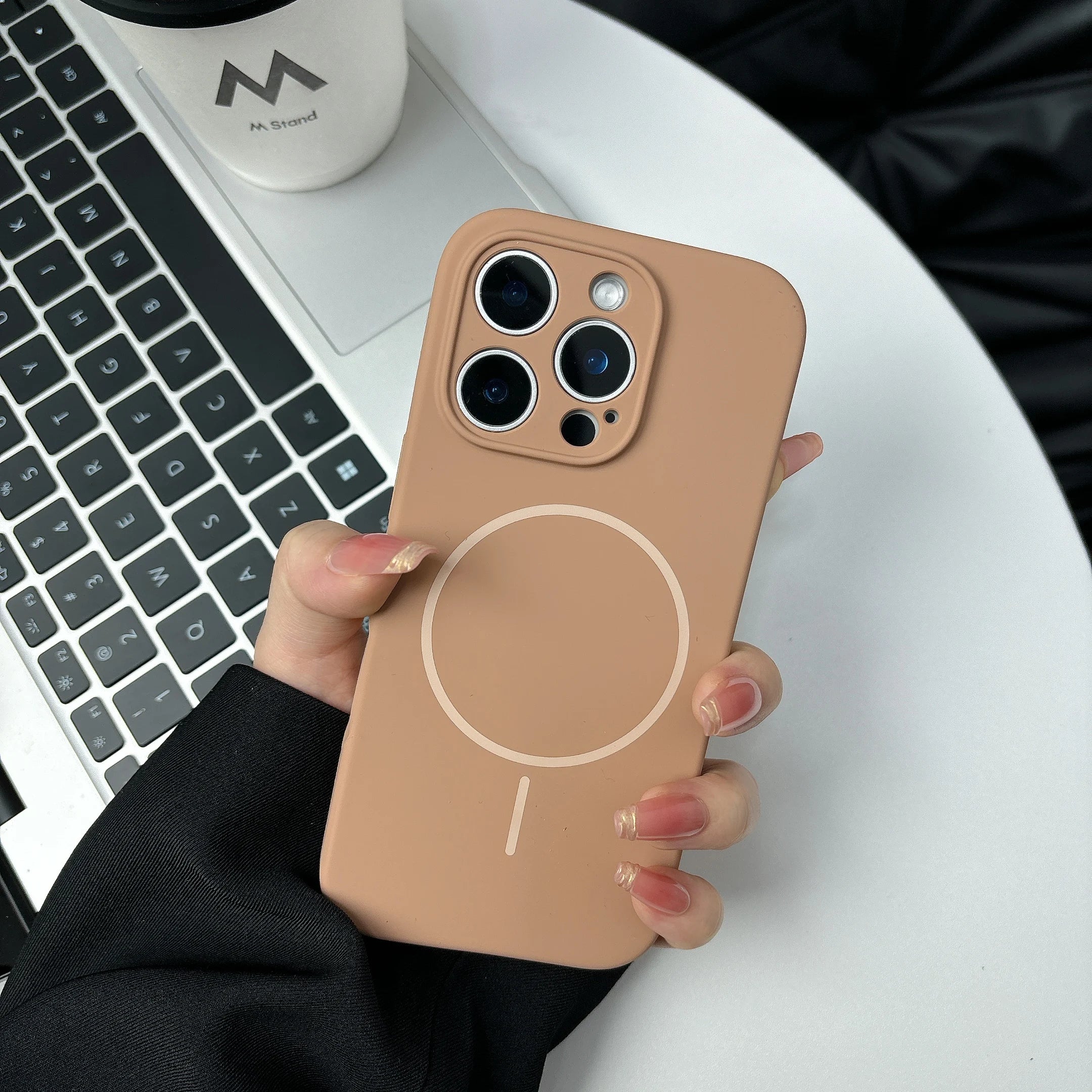 Excellent fluorescent matte silicone phone case for iPhone