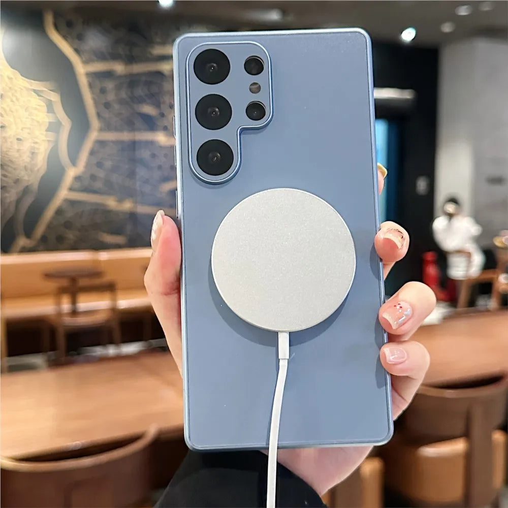 Titanium Original AG Matte Magnetic For Magsafe Case For Samsung