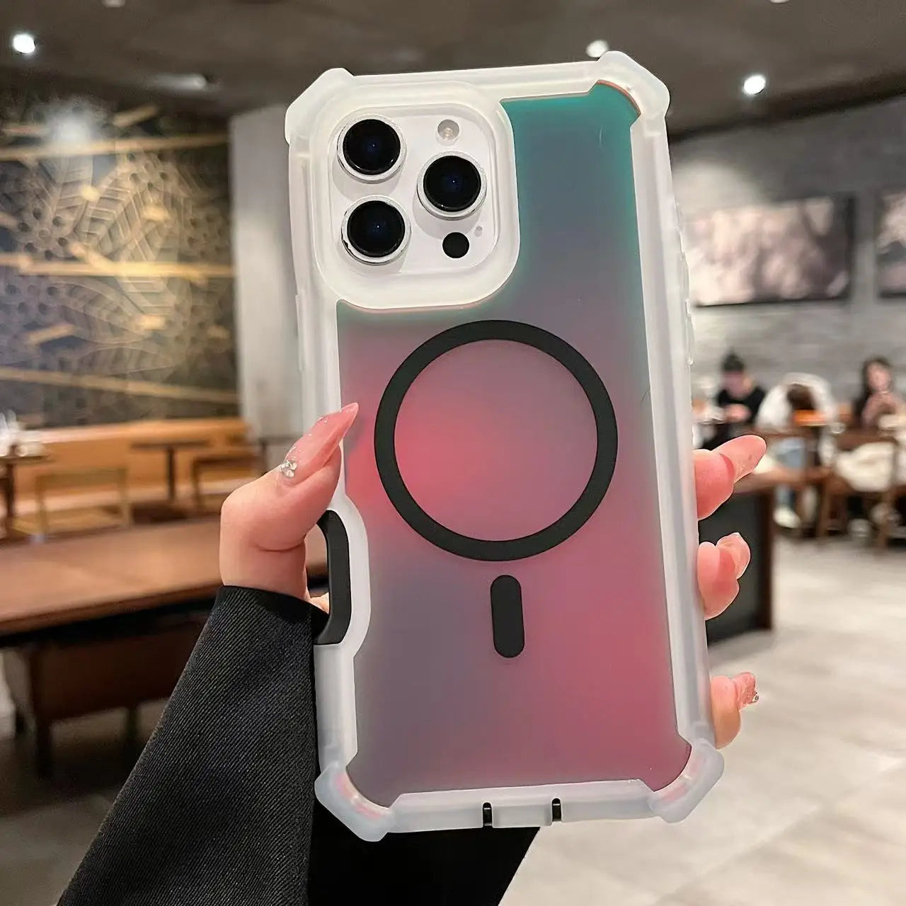 Luxury color changing, sturdy and drop resistant phone case for iPhone