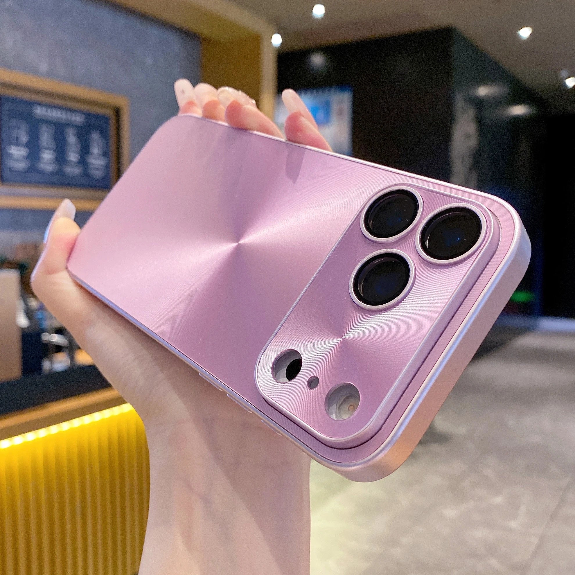 Laser CD Texture Matte Case For iPhone