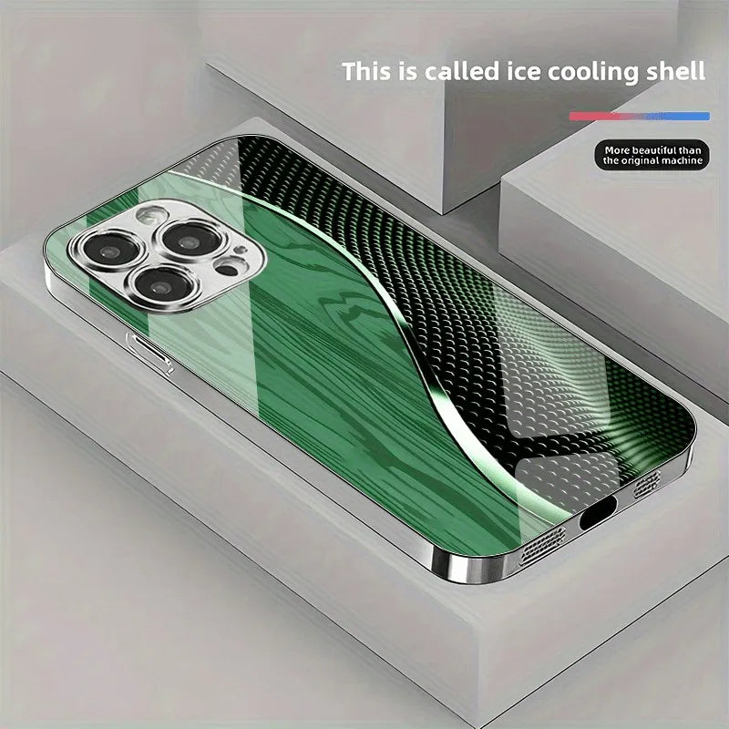 Curved Ripple Pattern Phone Case for iPhone