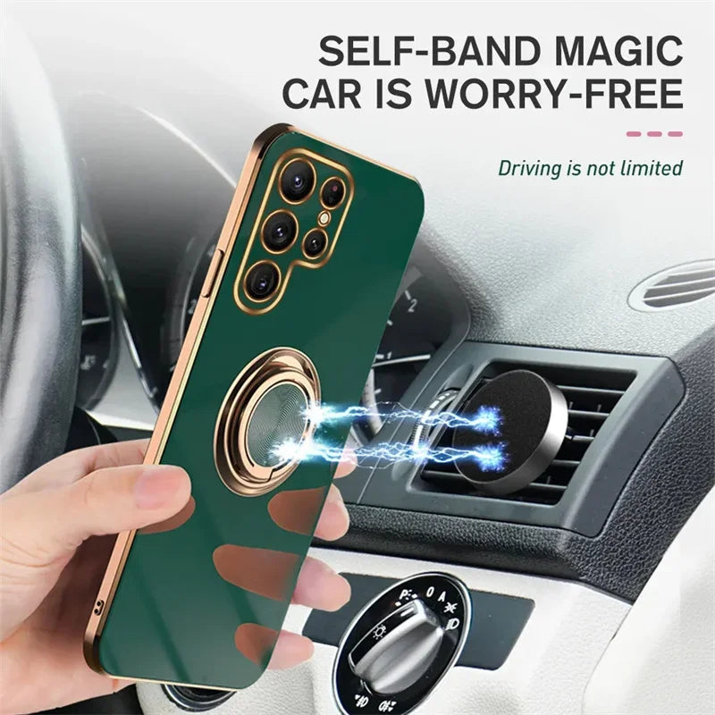Luxury Tpu Ring Holder Phone Case For Samsung Galaxy