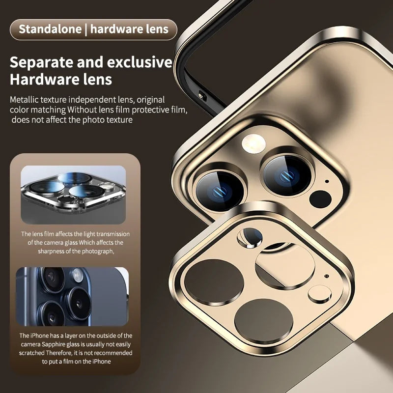 Mixed silicone frame aluminum metal phone case for iPhone