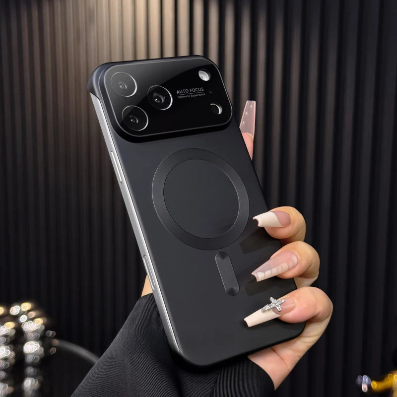 Ultra Slim Frosted Bezel-less Magnetic Phone Case for iPhone