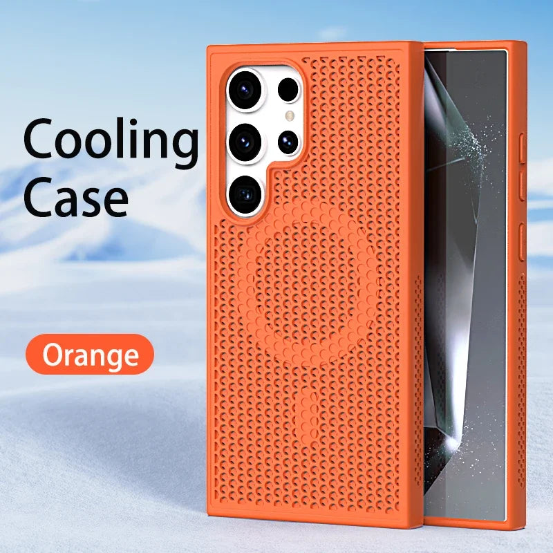 Cooling and breathable phone case suitable for Samsung