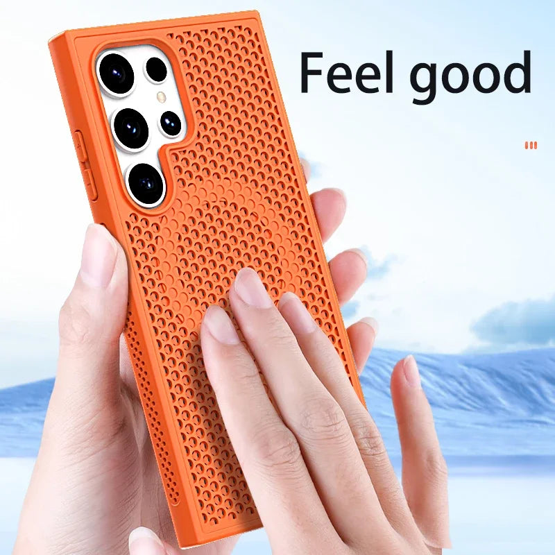 Cooling and breathable phone case suitable for Samsung