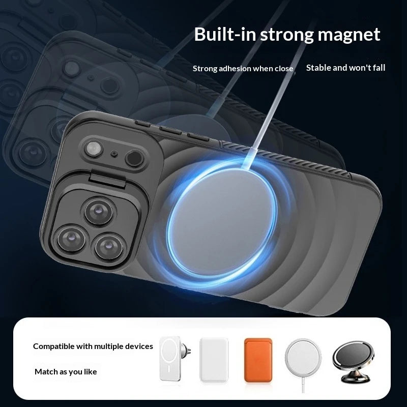 Fold Lens Stand Ripple For Magsafe Case for iPhone