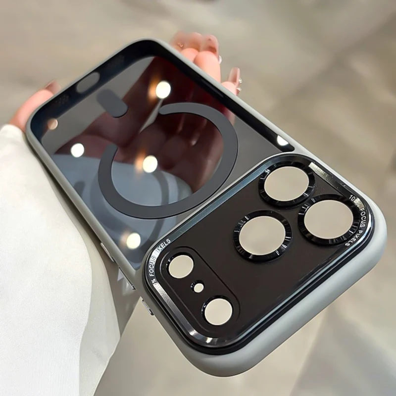 Transparent Metal Camera Bumper Cases For iPhone