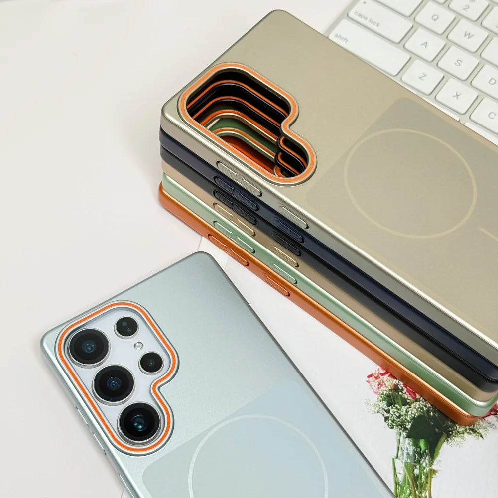 Luxury Ultra Thin Matte For Magsafe Phone Case For Samsung