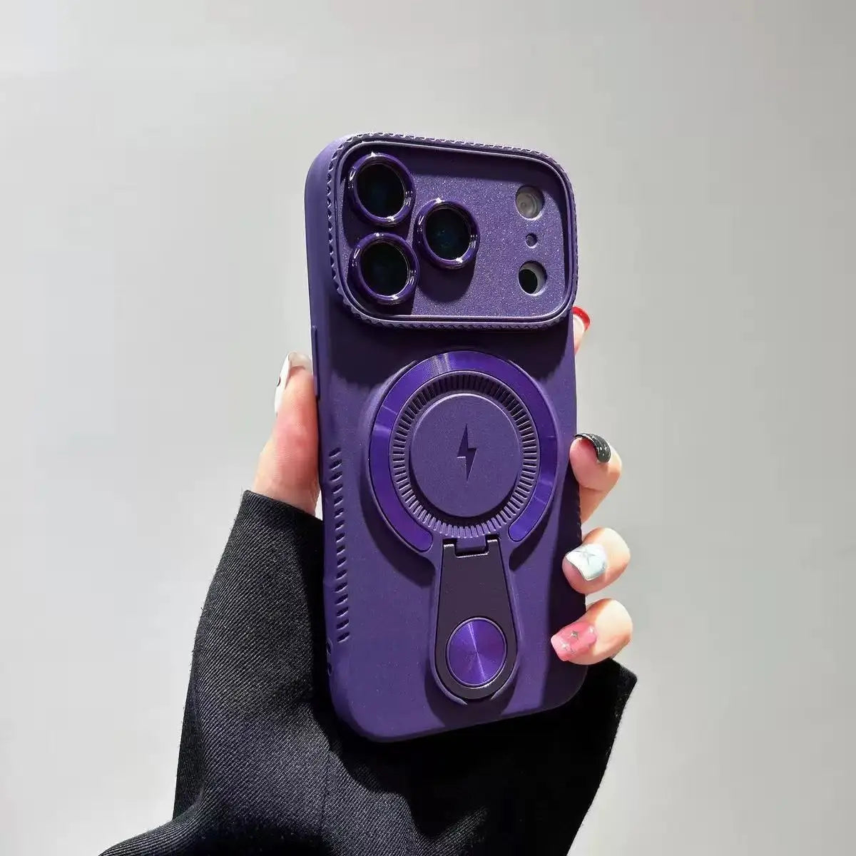 Full-Cover Magnetic Case for iPhone with Stand Design