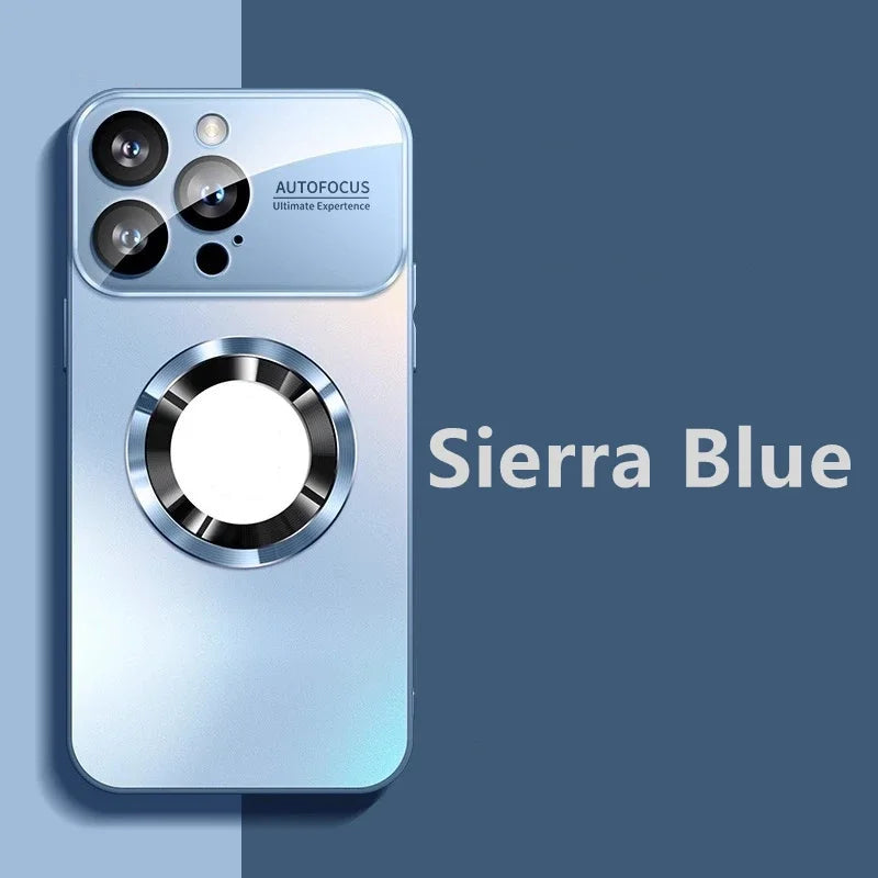 Magsafe Clear Titanium Metallic Color For iPhone