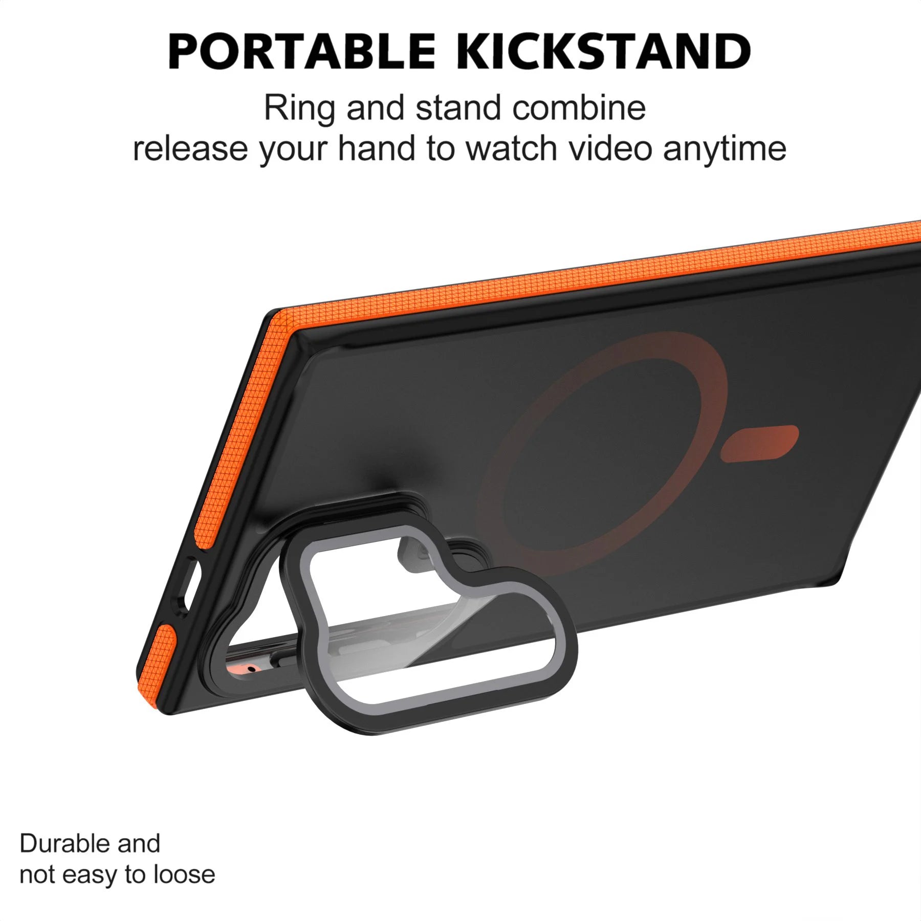 Translucent Lens Film Stand Magnetic For Magsafe Case For Samsung