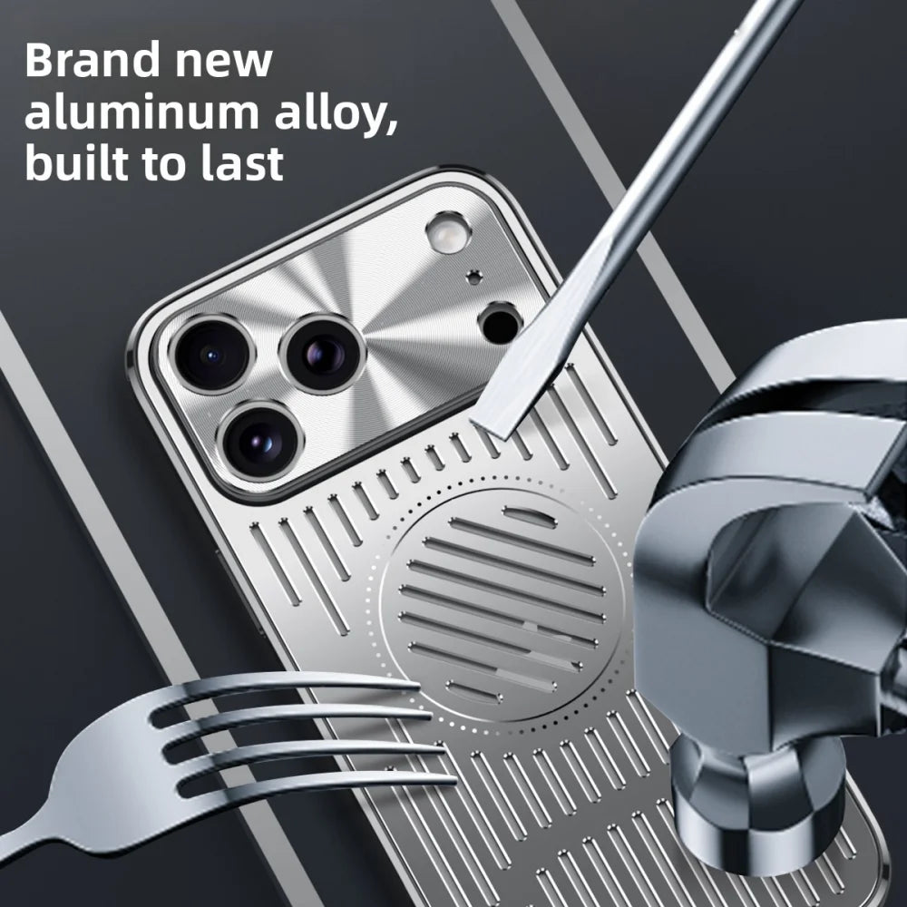Hard Magnetic Heat dissipation Back Cover Case For iphone