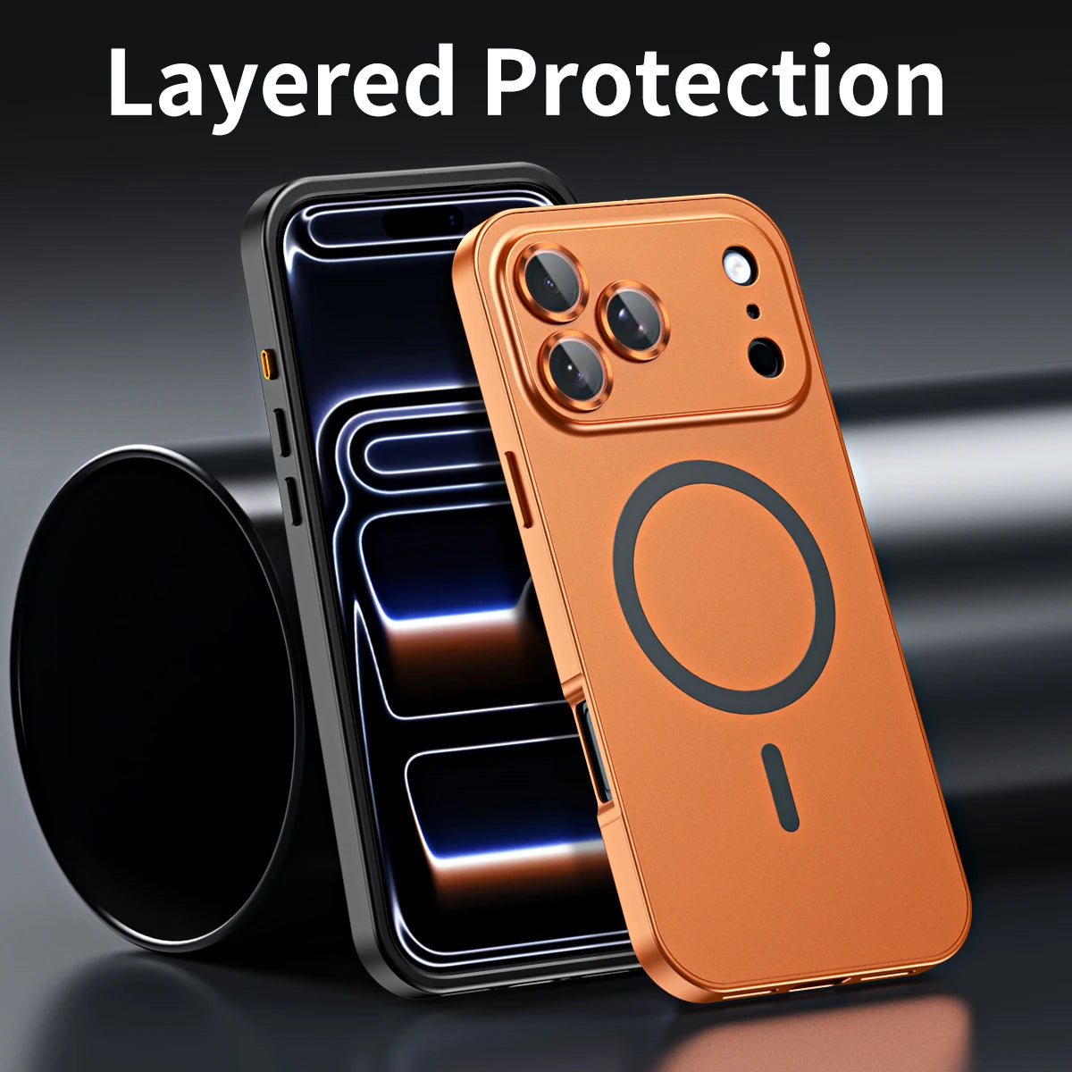Aluminum Metal Frame Magnetic Case For iPhone