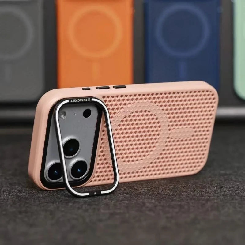 Camera mount mesh cooling case for iPhone For Magsafe