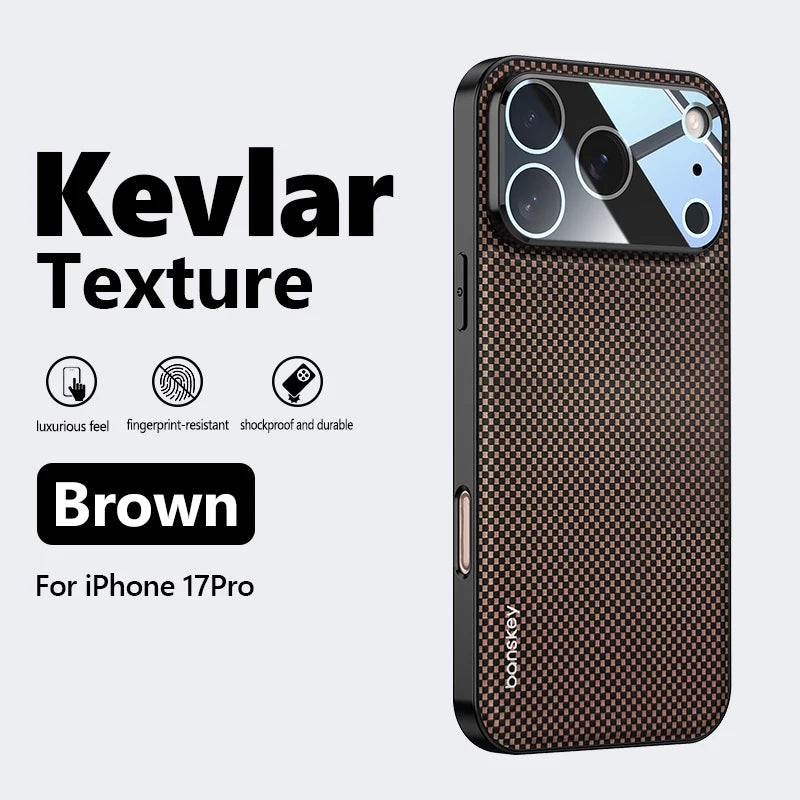 Luxury Matte Carbon Fibre Texture Phone Case for iPhone