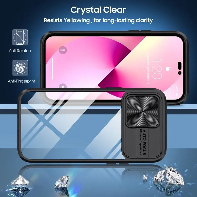 New sliding camera lens phone case suitable for iPhone