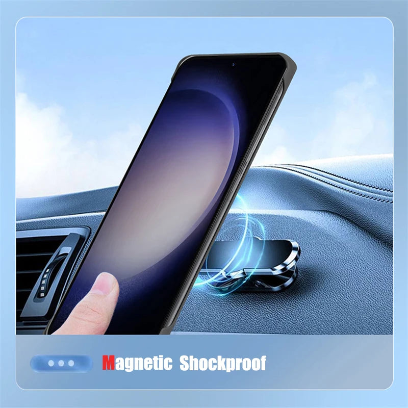 Luxury graphene cooling magnetic phone case for Samsung