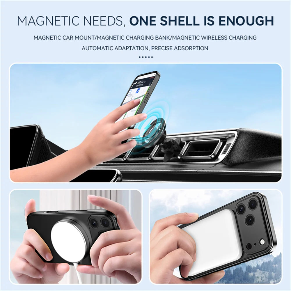 Newest Hidden Folding Stand Magnetic Phone Case For iPhone