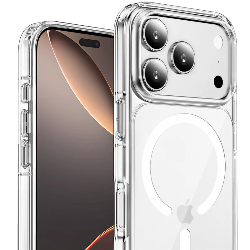 Crystal Transparent for Magsafe Magnetic Case For iPhone