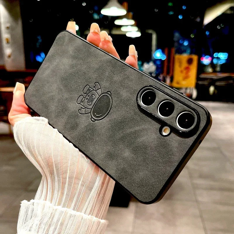 Sheepskin astronaut phone case for Samsung