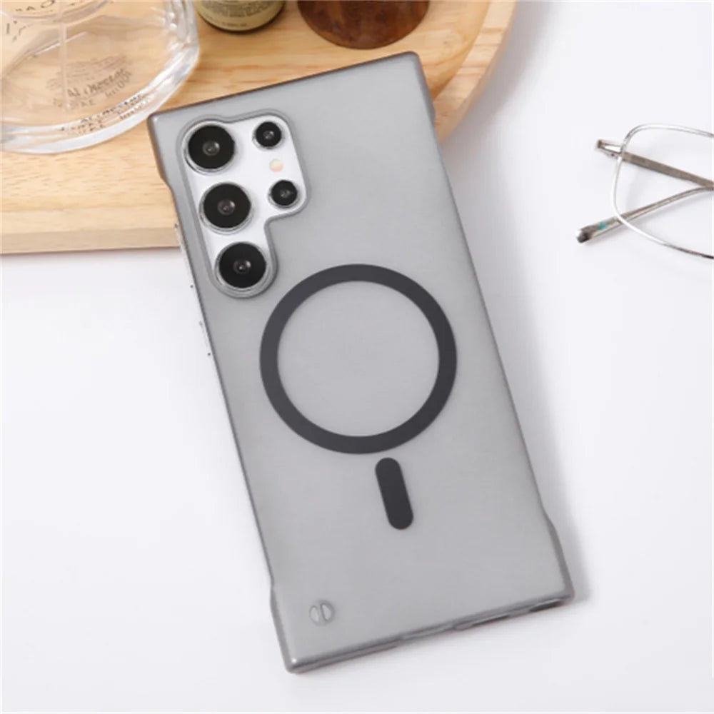 Luxury ultra-thin matte transparent frameless phone case for Samsung