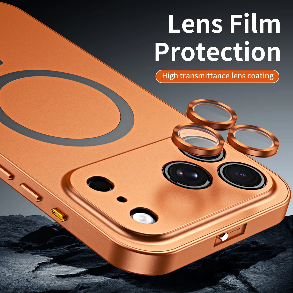 Aluminum Metal Frame Magnetic Case For iPhone