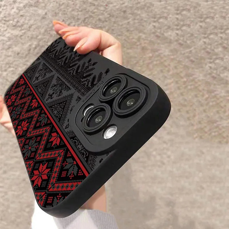 Vintage Totem Painting Shockproof Phone Case For iPhone