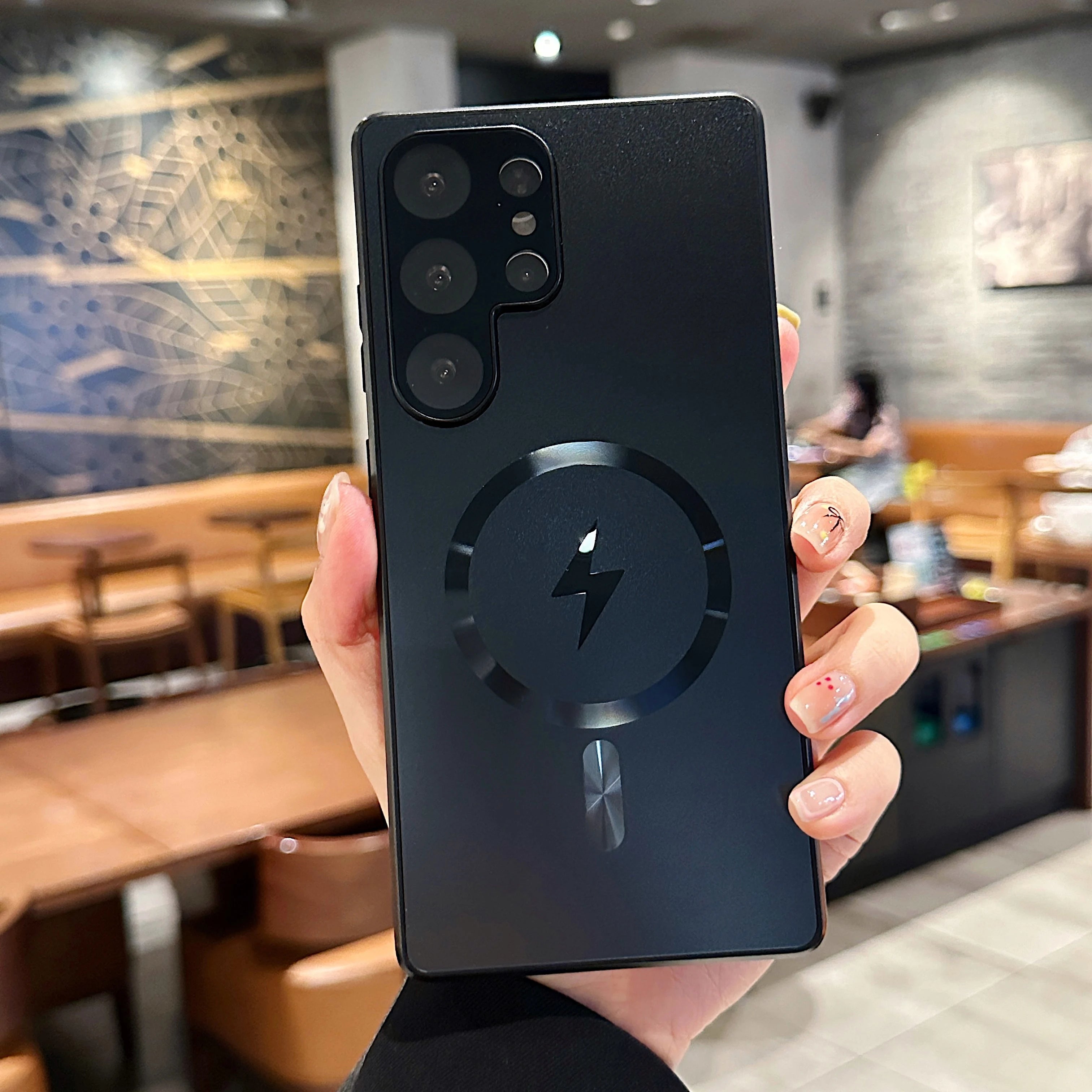 Titanium Original AG Matte Magnetic For Magsafe Case For Samsung