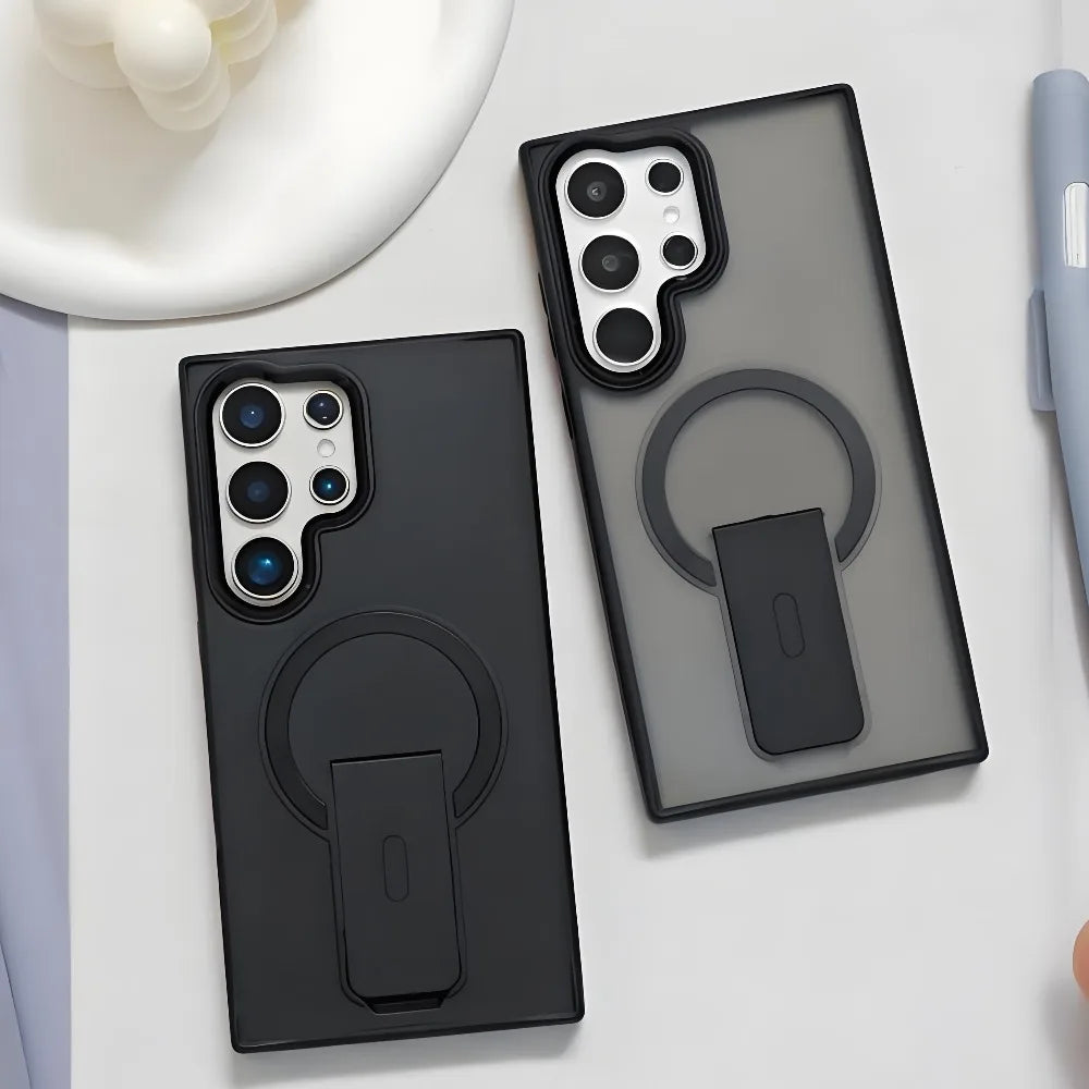 Invisible Kickstand Magnetic Case for Samsung