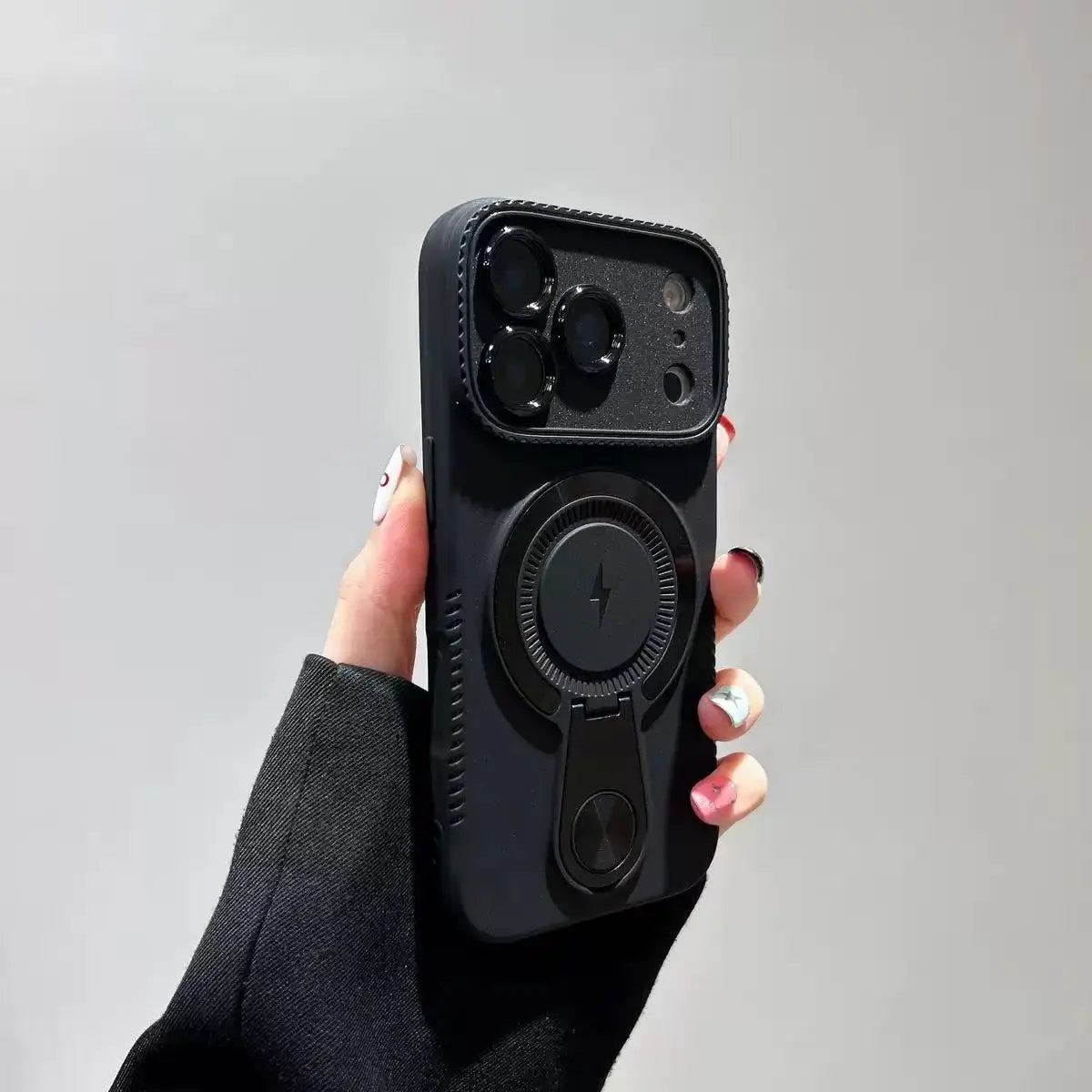 Full-Cover Magnetic Case for iPhone with Stand Design