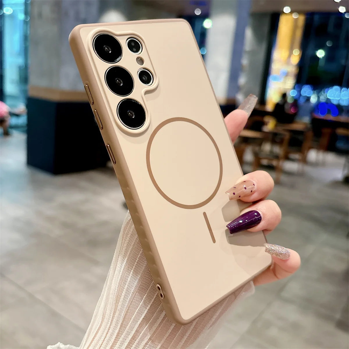 Matte Magnetic Protective Case For Samsung Galaxy