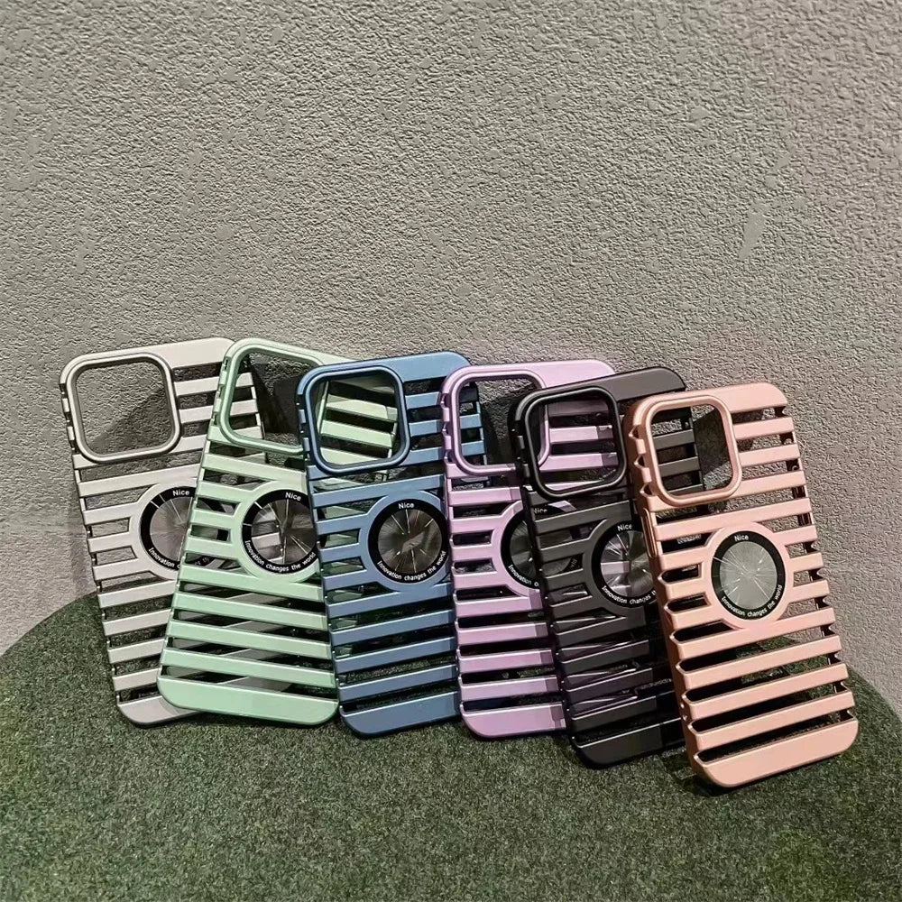 Thin breathable electroplated hard phone case for iPhone