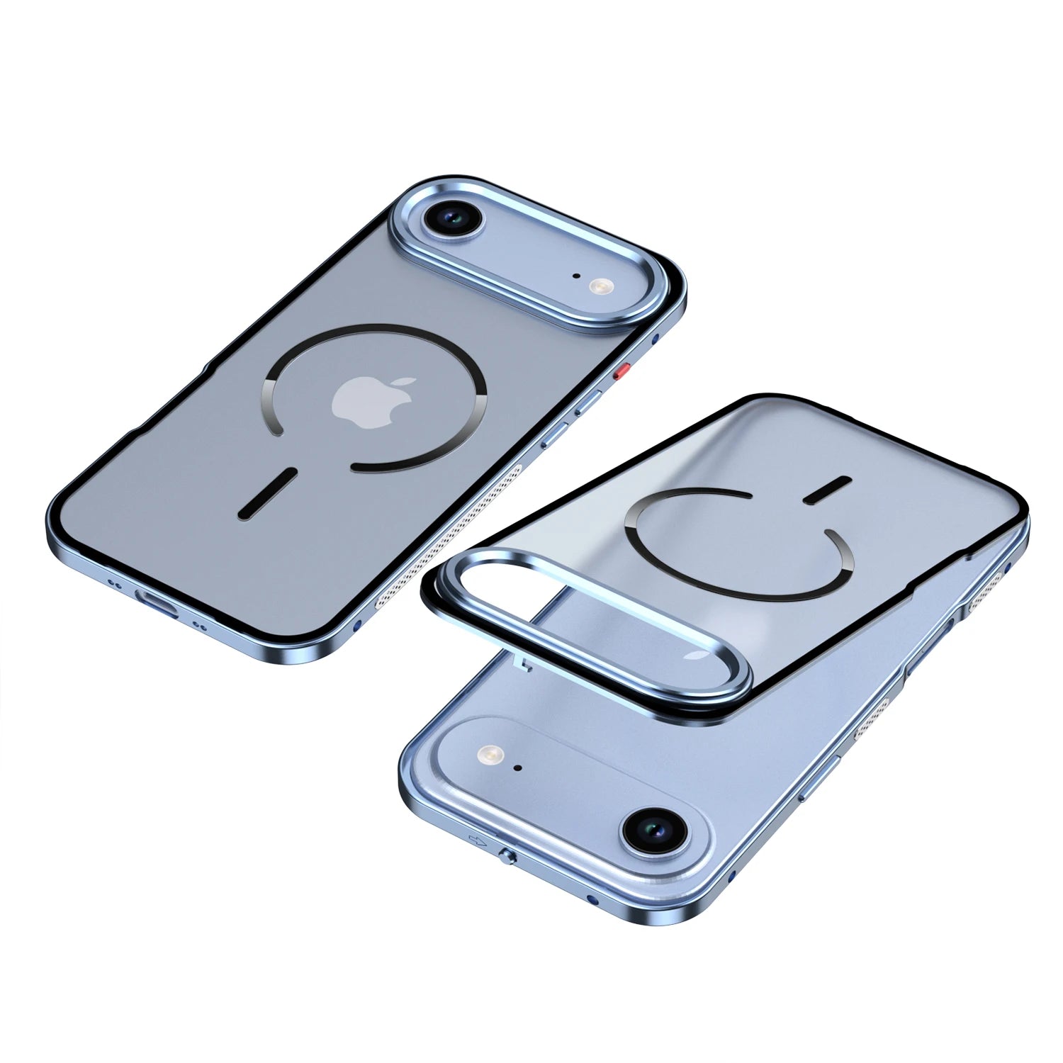 Metal Frame Frosted Magnetic Phone Case For iPhone