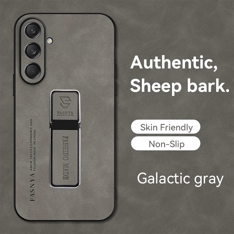 New leather metal stand phone case  for Samsung