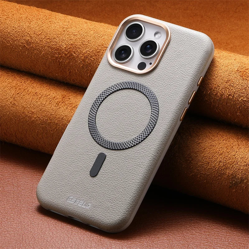 Leather Magnetic For Magsafe Phone Case For iPhone