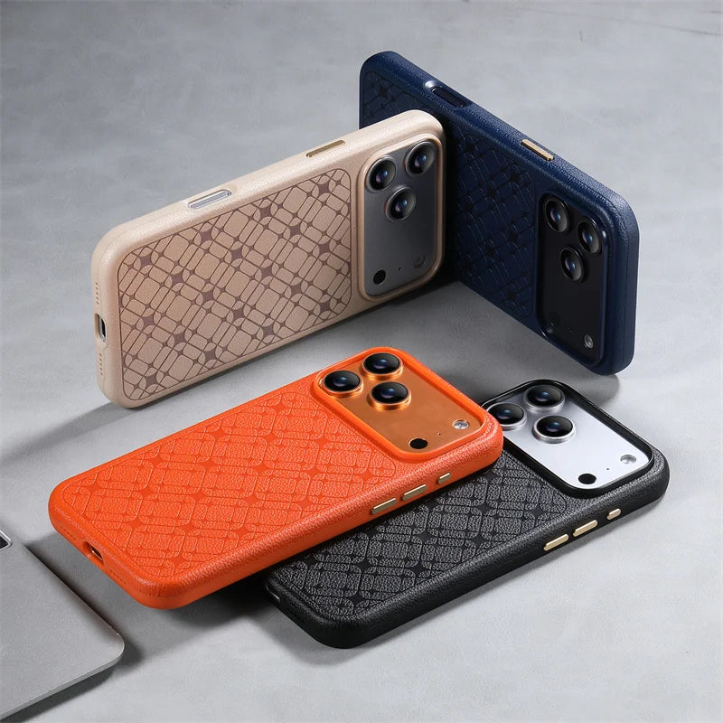 High Quality Lychee Texture Business Leather Case For IPhone