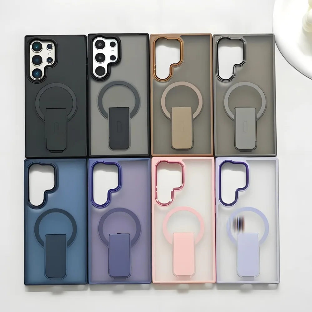 Invisible Kickstand Magnetic Case for Samsung