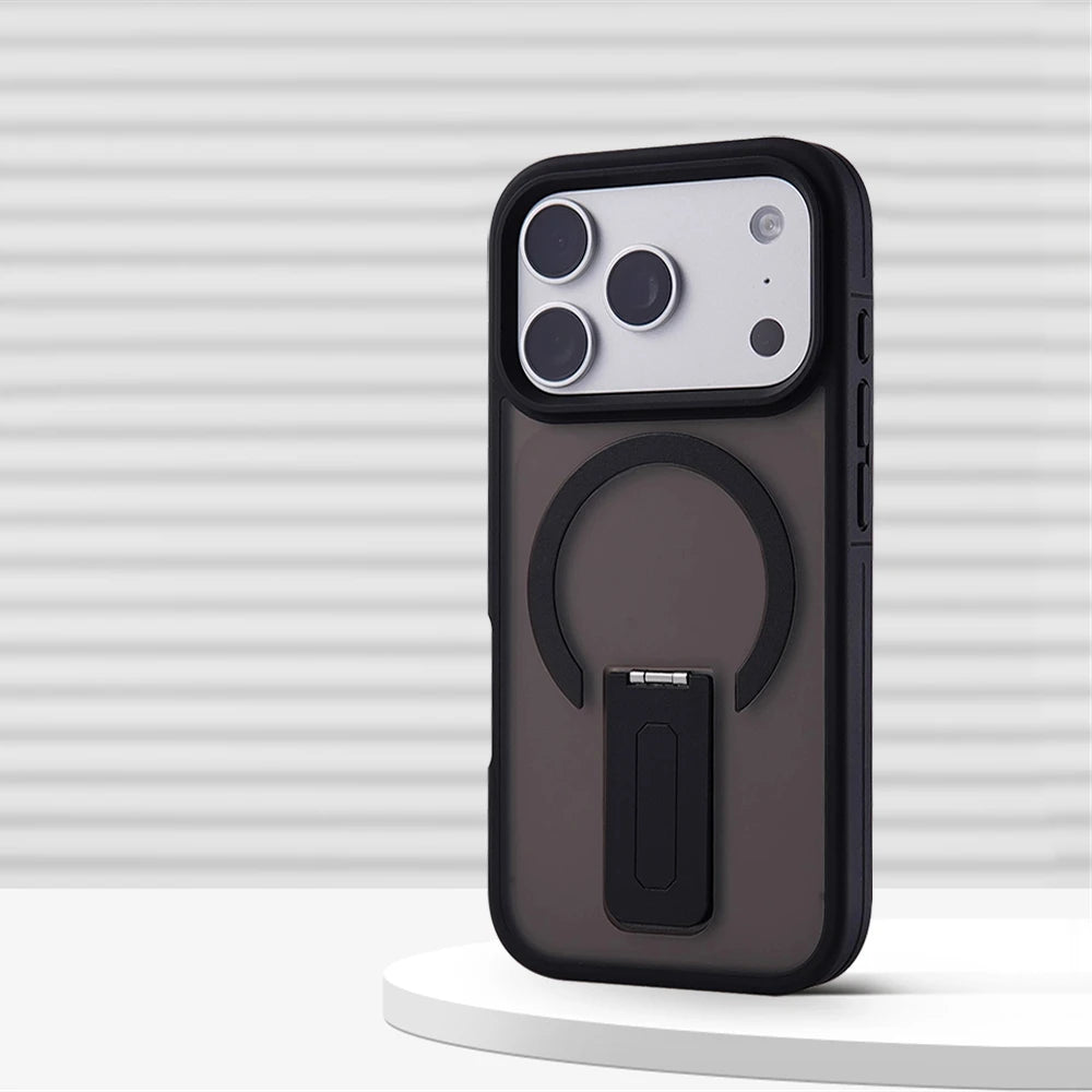 Matte Translucent Holder Magnetic Case for IPhone For Magsafe