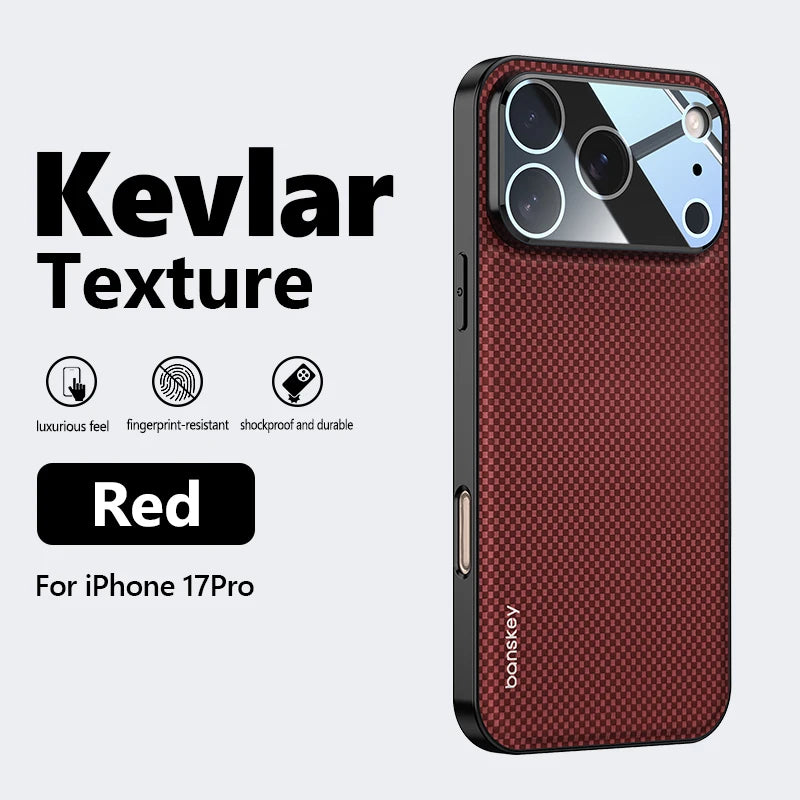 Luxury Matte Carbon Fibre Texture Phone Case for iPhone