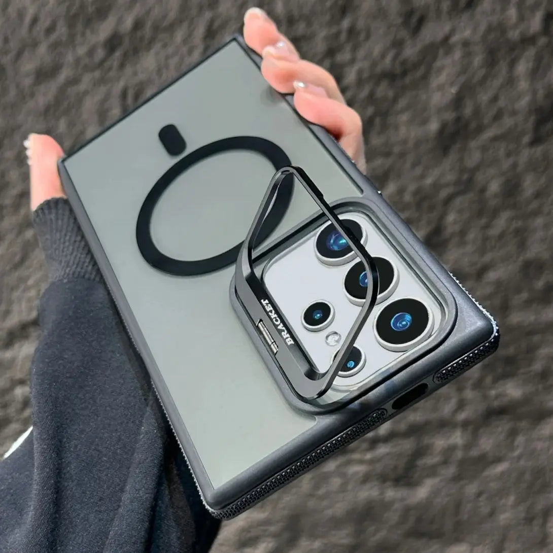 Magsafe lens holder magnetic phone case for Samsung