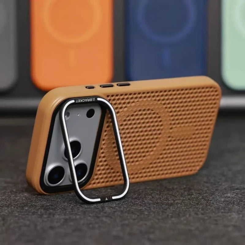 Camera mount mesh cooling case for iPhone For Magsafe