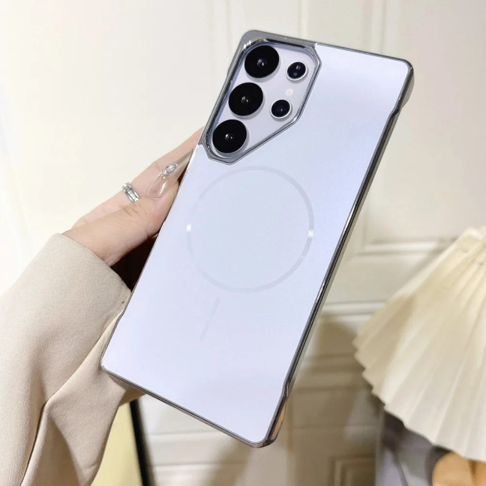 Luxury electroplated frameless matte phone case for Samsung